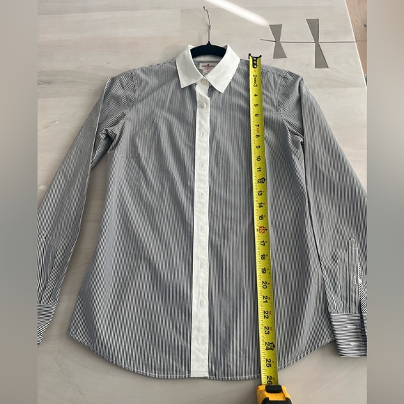 J. Crew Black and White Dress Shirt - Picture 6 of 7